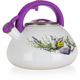 Banquet Czajnik emaliowany z gwizdkiem LAVENDER 3 l