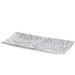 Eurofirany Patera ceramiczna 31x13x3 Miriam 01 srebrna