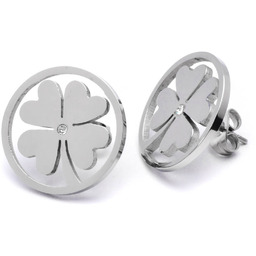 Kolczyki ze Stali Szlachetnej Koniczynki