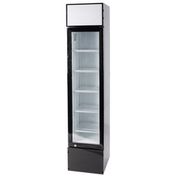 SZAFA CHŁODNICZA PRZESZKLONA 160 L 390x475x1888 mm RESTO