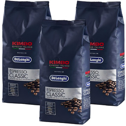 Zestaw 3X Kawa Ziarnista Delonghi Kimbo Classic Espresso