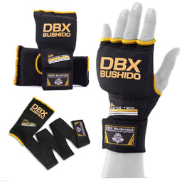 DBX Bushido Rękawice Żelowe Owijki Bokserskie Black/Gold