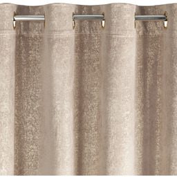 Zasłona welwetowa brązowa z błyszczącym nadrukiem ZKKQ-01