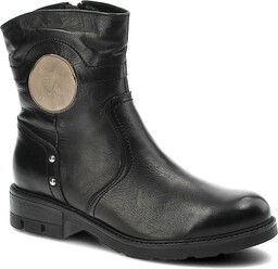 Karino Czarne Botki Damskie Wygodne Buty
