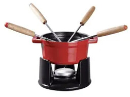 Staub 40509-900-0 Indukcja Żeliwo 0,25l Zestaw do fondue