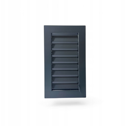 Kratka wentylacyjna zamykana 10x20cm metalowa antracyt
