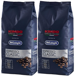 Zestaw 2X Kawa Ziarnista Delonghi Kimbo Classic Espresso