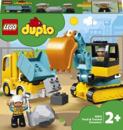 LEGO - DUPLO Construction Ciężarówka i koparka gąsienicowa