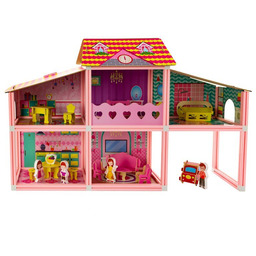 Domek dla lalek różowy