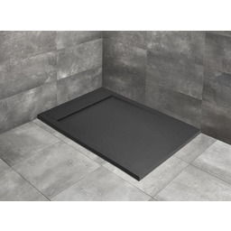 Radaway brodzik z konglomeratu Teos F antracytowy 120x80