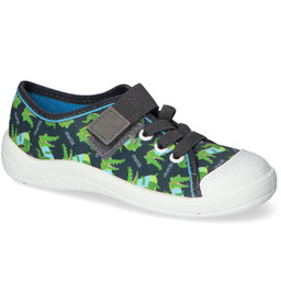 Kapcie Befado 351X025 Czarne chłopięce