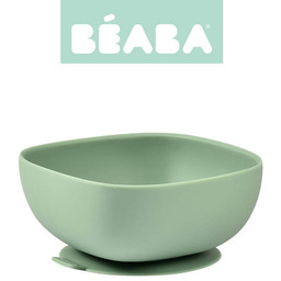 Beaba Silikonowa Miseczka z Przyssawką Sage Green zielony