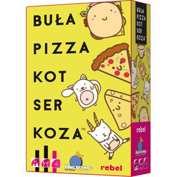 REBEL Gra karciana Buła, Pizza, Kot, Ser, Koza