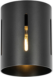 Designerska lampa sufitowa czarna - Yana