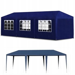 Pawilon Ogrodowy Namiot Cateringowy Niebieski 3x9 m 8