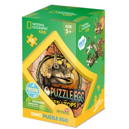 CUBIC FUN Puzzle 3D National Geographic Triceratops DS1042