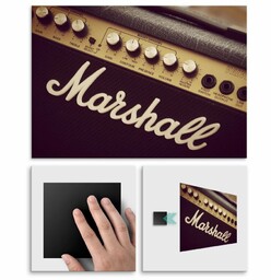 Plakat metalowy wzmacniacz Gitary Marshall M