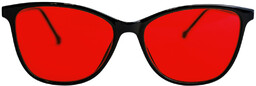 DERMOMEDICA Glasses Red Basic okulary z soczewkami wspierającymi