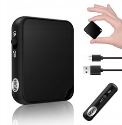 2W1 Mini Dyktafon Cyfrowy Odtwarzacz MP3 16GB Usb