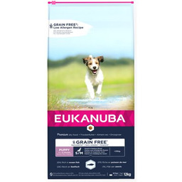 Eukanuba PuppyJunior Small/Medium Grain Free Łosoś 12kg