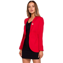 Elegancki Żakiet z Ozdobnymi Guzikami - Czerwony