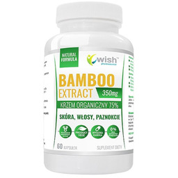 Suplement diety, WISH Bamboo Extract 350mg Krzem Organiczny