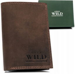 Portfel skórzany Always Wild N310-MWH brązowy
