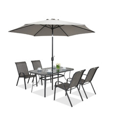 Parasol ogrodowy Perugia 3m Garden Point szary