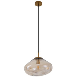 Lindby - Lelia żyrandol Ø 35 cm bursztynowe