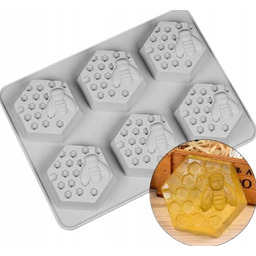 FORMA SILIKONOWA PLASTER MIODU PSZCZOŁA DO CIAST CZEKOLAD