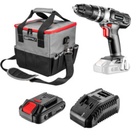 Zestaw E+ wiertarko-wkrętarka, torba, ładowarka, akumulator GRAPHITE