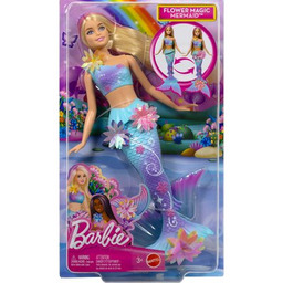 Lalka Barbie Dreamtopia Syrenka Rozkwitające kwiaty Blondynka JDM72