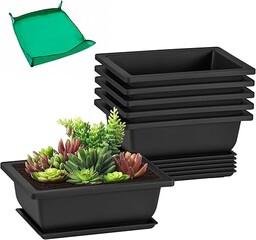 GROWNEER Doniczki treningowe bonsai z tacami na wilgoć