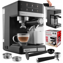 Ekspres Do Kawy Ciśnieniowy Kolbowy Sencor 1350W Spieniacz