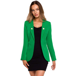 Elegancki Żakiet z Ozdobnymi Guzikami - Zielony