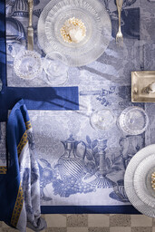 Le Jacquard Fran ais Podkładka bawełniana Festin Blue