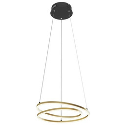 Lindby - Davian LED Lampa Wisząca Dim. Brass