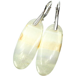 Przepiękne Kolczyki Opal Owyhee Srebro Unikat