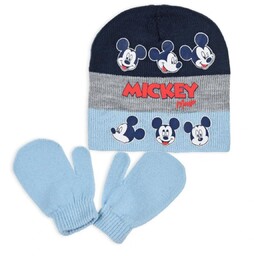 Komplet czapka rękawiczki Disney Myszka Mickey zimowa jesienna