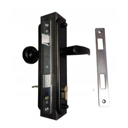 Zamek do furtki kaseta 50x50 gałko klamka wkładka