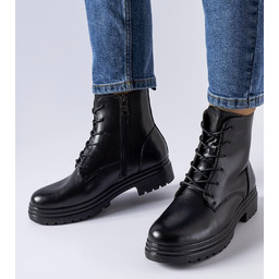 Czarne ocieplane traperki Vinceza-36