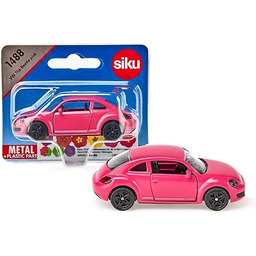 Siku 1488, VW Garbus, Metal,Tworzywo sztuczne, Różowy, Otwierane