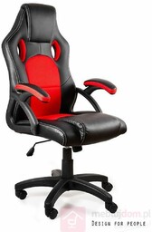 Fotel gamingowy DYNAMIQ V7 Unique Czarno-czerwony