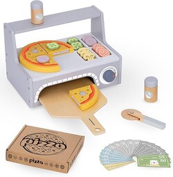 Mamabrum, drewniany zestaw do pieczenia pizzy, drewniany piec