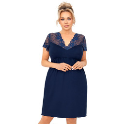 Donna Koszula nocna Livia Plus Dark Blue Koronka