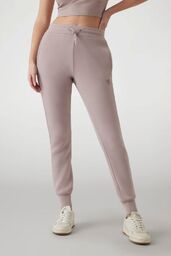 GUESS Dresowe damskie spodnie w kolorze taupe Allie
