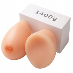 Silikonowa proteza piersi - sztuczny biust 1400 gram