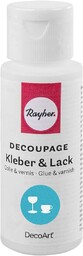 Rayher 38928000 Decoupage klej i lakier do szkła,