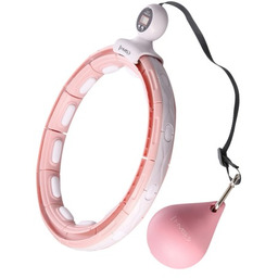 HULA HOP PINK Z MAGNESEM I OBCIĄŻNIKIEM +