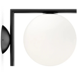 Lampa Ścienne FLOS, IC C/W1, ściemnialny, czarny, salon,
